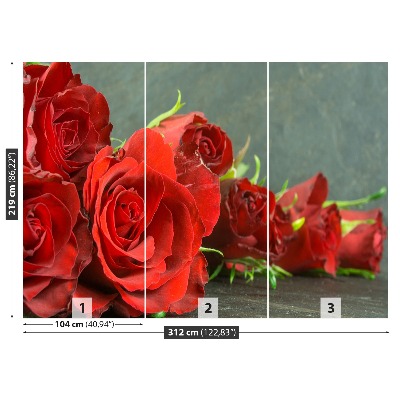 Carta da parati Rose rosse