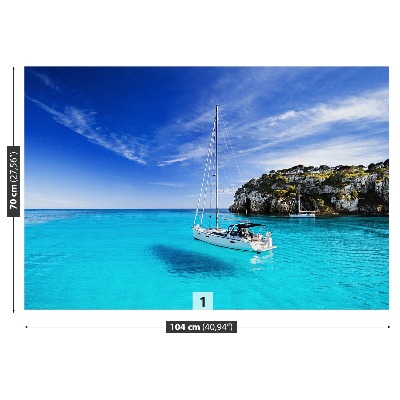 Carta da parati Barca a vela di Menorca