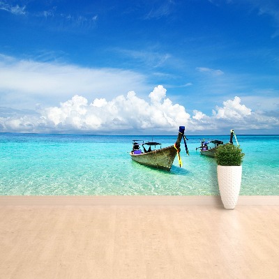 Carta da parati Barche da spiaggia