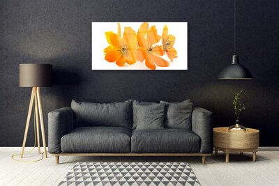 Quadro acrilico Fiori di piante arancioni