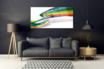 Quadro vetro acrilico Astrazione dell'arte arcobaleno