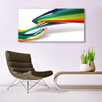 Quadro vetro acrilico Astrazione dell'arte arcobaleno