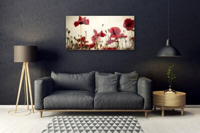 Quadro acrilico Fiori di papaveri