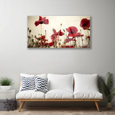 Quadro acrilico Fiori di papaveri