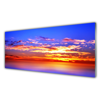 Quadro acrilico Cielo Nuvole Paesaggio marino