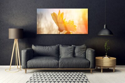 Quadro su vetro acrilico girasole