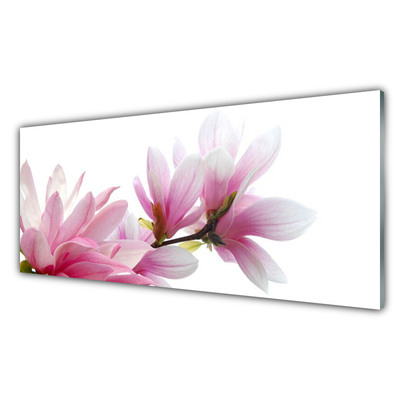 Quadro su vetro acrilico Fiore di magnolia