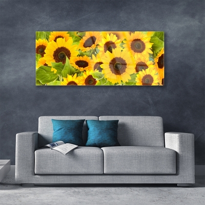 Quadro acrilico Pianta i girasoli