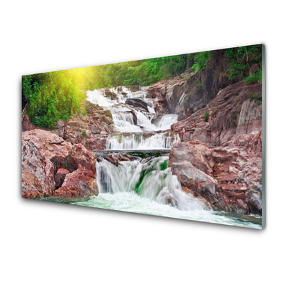 Quadro acrilico Cascata della natura