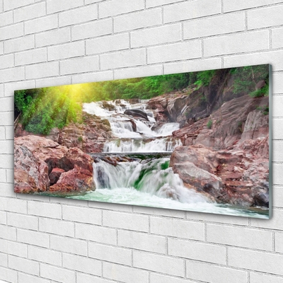 Quadro acrilico Cascata della natura