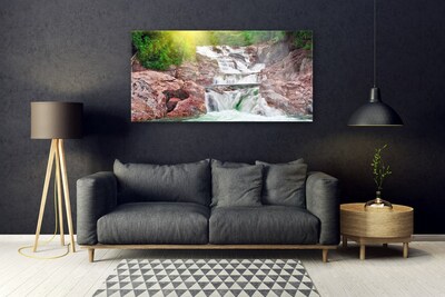 Quadro acrilico Cascata della natura