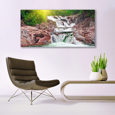 Quadro acrilico Cascata della natura