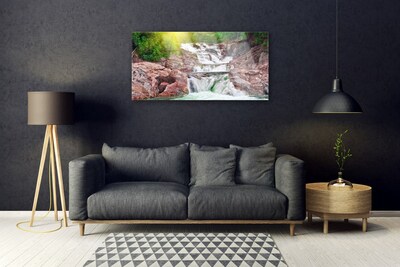 Quadro acrilico Cascata della natura