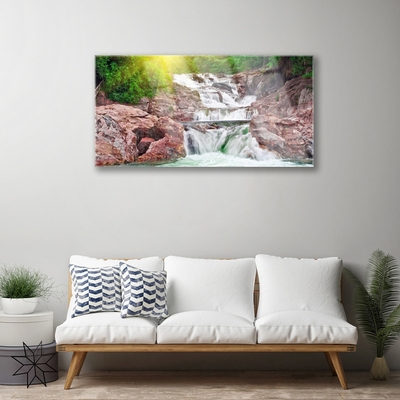 Quadro acrilico Cascata della natura