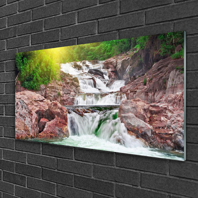 Quadro acrilico Cascata della natura