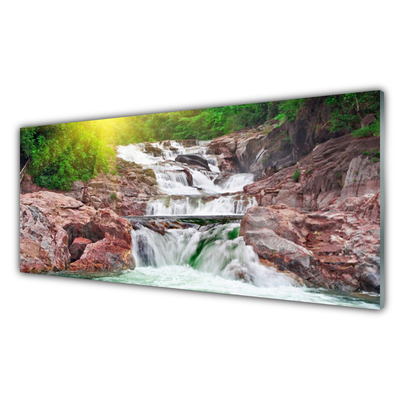 Quadro acrilico Cascata della natura