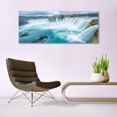 Quadro acrilico Cascata della natura