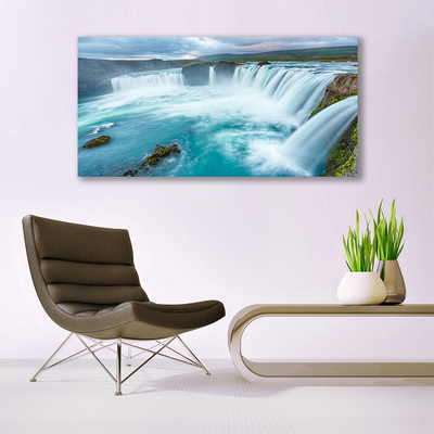 Quadro acrilico Cascata della natura