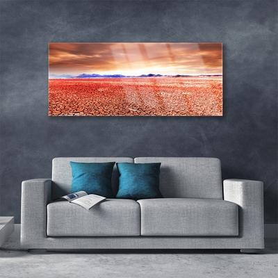 Quadro acrilico Paesaggio di sabbia del deserto