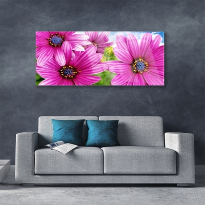 Quadro vetro acrilico Fiori Sul Muro