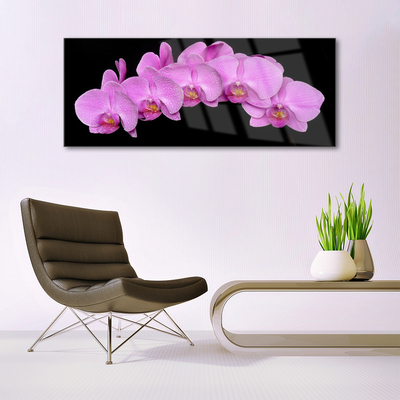 Quadro vetro acrilico Fiori Sul Muro