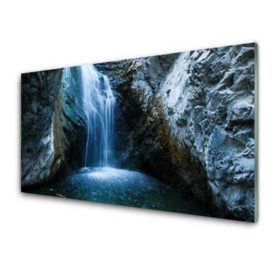 Quadro acrilico Cascata della natura