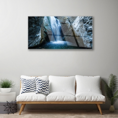 Quadro acrilico Cascata della natura