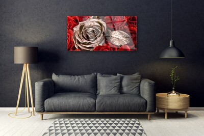 Quadro vetro acrilico Fiori di rose