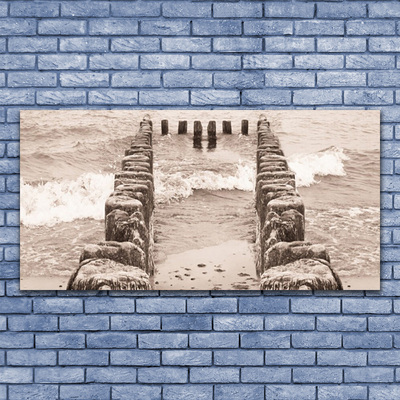 Quadro acrilico Architettura della spiaggia dell'oceano