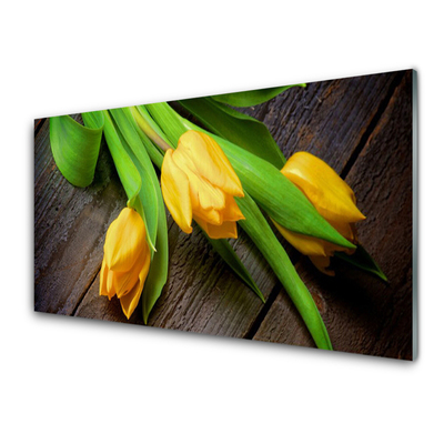 Quadro su vetro acrilico Fiori di tulipani