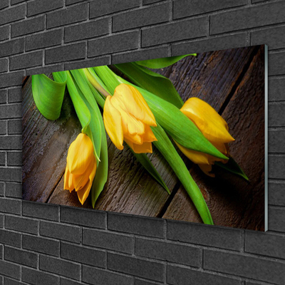 Quadro su vetro acrilico Fiori di tulipani