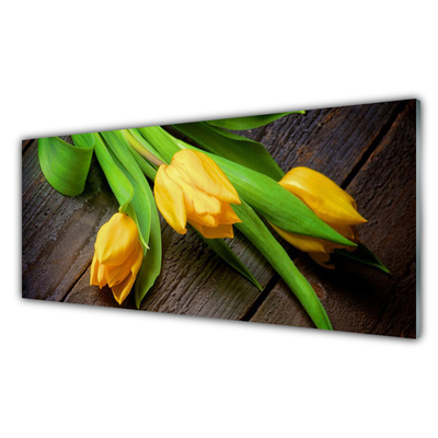 Quadro su vetro acrilico Fiori di tulipani