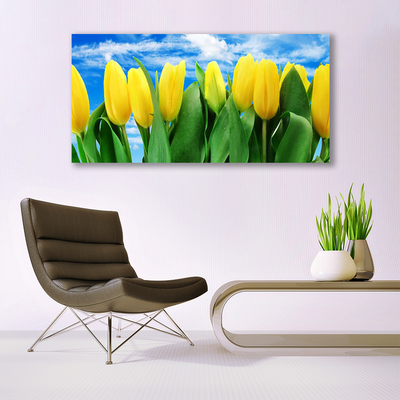 Quadro su vetro acrilico Fiori di tulipani