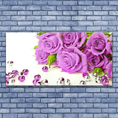 Quadro vetro acrilico Fiori di rose