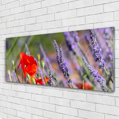 Quadro vetro acrilico I fiori della pianta