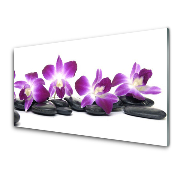 Quadro acrilico Centro termale di fiori di orchidea