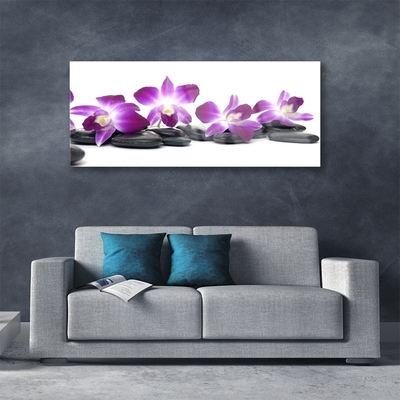 Quadro acrilico Centro termale di fiori di orchidea