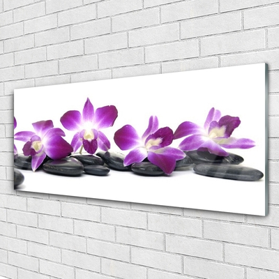 Quadro acrilico Centro termale di fiori di orchidea