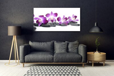 Quadro acrilico Centro termale di fiori di orchidea