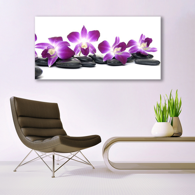 Quadro acrilico Centro termale di fiori di orchidea