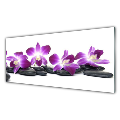 Quadro acrilico Centro termale di fiori di orchidea