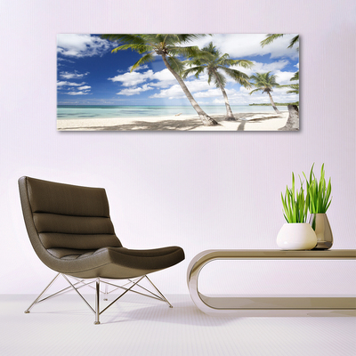 Quadro acrilico Mare spiaggia Palma Paesaggio