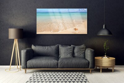 Quadro acrilico Paesaggio della spiaggia delle stelle marine