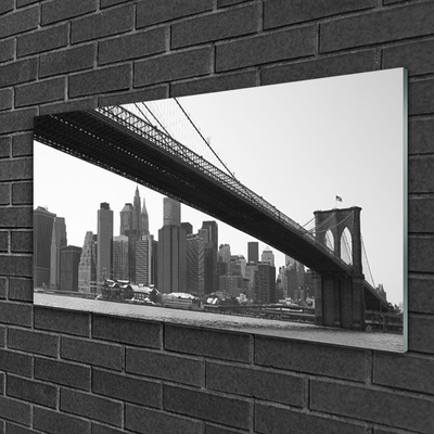 Quadro su vetro acrilico Architettura della città del ponte