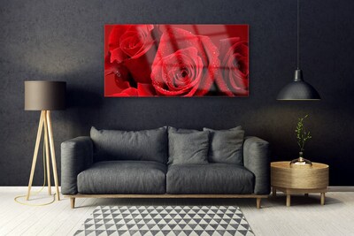 Quadro su vetro acrilico Fiori di rose