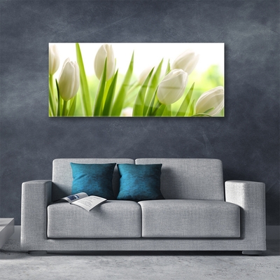 Quadro in vetro acrilico Fiori di tulipani