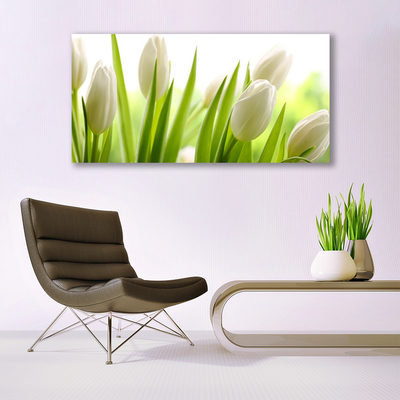 Quadro in vetro acrilico Fiori di tulipani