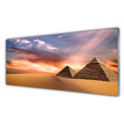 Quadro acrilico Piramide Del Deserto Sul Muro