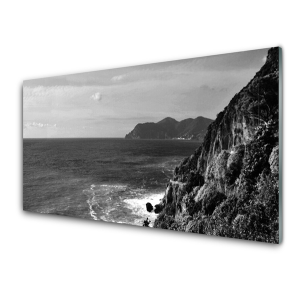 Quadro su vetro acrilico Paesaggio di montagna del mare