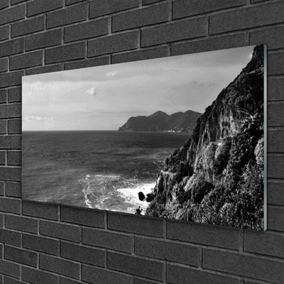 Quadro su vetro acrilico Paesaggio di montagna del mare